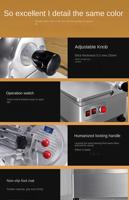 Molino Automático Motorizado de Acero Inoxidable de 650W para Restaurante, Panadería, Bodega, Carne Congelada, Harina, Rebanador de Carne de Res y Cordero, Planta de Sazonamiento