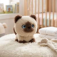 Boneka Kucing Tuantuan AI Pintar Berbahan Polyester Memory Foam, Mainan Elektronik Doupao, Teman Emosional, Hadiah Multibahasa