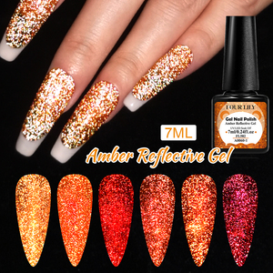 FOUR LILY-<span class=keywords><strong>Vernis</strong></span> à <span class=keywords><strong>ongles</strong></span> dorés, 7ml, LED UV, ambre réfléchissant, paillettes, <span class=keywords><strong>vernis</strong></span> à <span class=keywords><strong>ongles</strong></span> - Product Image 3
