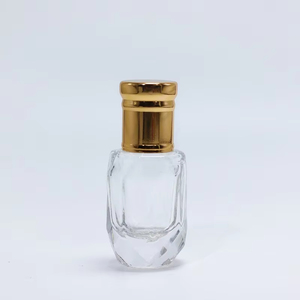 Botella de Vidrio para Perfume Attar, Forma Octogonal, Botella de Vidrio para Aceite Esencial de Oud Árabe con Rodillo de Vidrio - Product Image 4