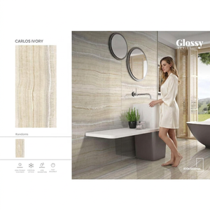 Indian Supplier's Modern 8.8mm Thick Ceramic Porcelain Floor Tiles 600x1200mm Chicago Bronze Dark Wall Granite 60x120 Clay - Product Image 4