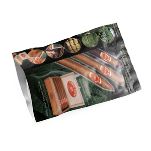 Gravure Printed Moisture Proof <b>Resealable</b> Stand up Zipper Pouch for Cigar Storage with Custom Color and Ziplock Closure - Product Image 4