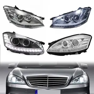 20120 2011 S Class kafa lambaları S500 350 W221 Xenon LED far Mercedes Amg W221 farlar