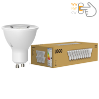 110V 220V Cerámica GU10 Foco LED 3 CCT Cambio Foco GU10 Bombillas 3 CCT Con interruptor DIP en el cuerpo de la lámpara 5W 7W 8W 9W 10W