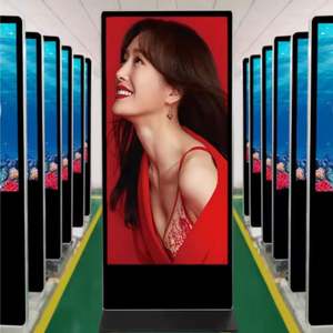 High-Definition 85inch Indoor <b>Floor</b>-Standing Vertical Advertising <b>Machine</b> Touch LCD Display 4K Ultra HD LED Light Remote - Product Image 2