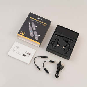 Sistema de Audio Inalámbrico JOYO JW-05R 2.4G, Micrófono Inalámbrico, Receptor, Transmisor, Interfaz de Audio OTG para Transmisión y Reproducción en Vivo - Product Image 6