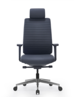 Chaise de bureau de direction, avec design ergonomique, dotée d'une fonction pivotante et d'accoudoirs réglables