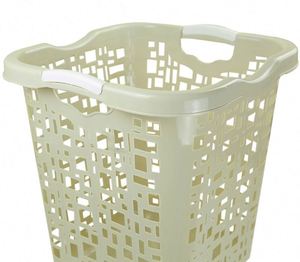 PP Plastic Lightweight Clothing Organizer Storage <b>Baskets</b> 70 Liters Capacity Laundry <b>Basket</b> Handles for Bathroom Food Use - Product Image 6