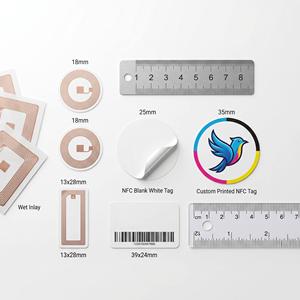 En Stock Incrustations Sèches/Humides/Étiquettes Adhésives <span class=keywords><strong>RFID</strong></span>/NFC ISO 14443A et ISO <span class=keywords><strong>15693</strong></span>, Forme Carrée, Ronde ou Rectangulaire de RZX - Product Image 3