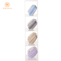 Étui à lunettes en tissu de lin rectangulaire |   Boîte de protection pour lunettes en EVA semi-rigide |   Lunettes unisexes portables avec fermeture éclair