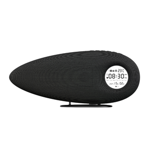 Shark Tooth Shaped Wireless <b>Clock</b> Dazzling Colorful Lights Fabric Cover Blue Tooth RGB Stereo Sound Full Featured Speaker - Product Image 2