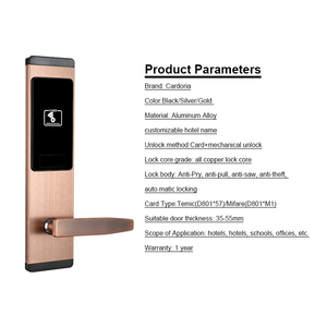 עיצוב אחרון 304 אבטחה באיכות גבוהה מלון דלת דלת דלת דלת מסחרית מנעולים עבור מערכת מנעול דלת מלון rfid - Product Image 5