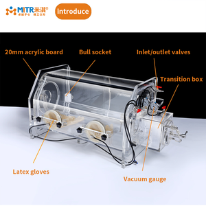 Caja de Guantes de Acrílico para Laboratorio Personalizada MITR, Cámara de Vacío, Caja de Guantes de Vidrio Orgánico Transparente para Experimentos Universitarios - Product Image 5
