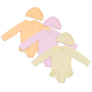 Custom Logo Polyester Spandex <span class=keywords><strong>Baby</strong></span> Kinder Meisjes Badkleding Effen Kleur Een Stuk Snel Droog Kinderen Badpakken - Product Image 2