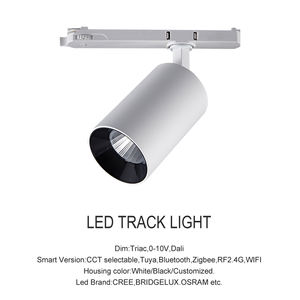 Ajuster les lumières de piste de plafond Haut-parleur Downlights Spotlight <span class=keywords><strong>Rail</strong></span> Conception réglable Éclairage de système commercial - Product Image 3