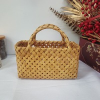 Panier Cadeau du Nouvel An en Bois, Panier Souvenir en Bois de Style Chinois, Forme Rectangulaire, Emballage Cadeau Original, Grande Usine