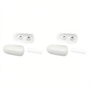 Juego de repuesto de parachoques para asiento, 12 cm de longitud, color blanco, para accesorios de baño - Product Image 3