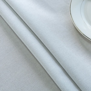 Trắng Hình Chữ Nhật Polyester Hemstitch Khăn Trải Bàn <span class=keywords><strong>60</strong></span>*260 Inch Chống Vết Trang Trí Bảng Vải Cho Nhà Hàng Wedding Party - Product Image 6