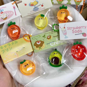 Мягкая силиконовая игрушка-антистресс в виде фруктовых пельменей с эффектом взрыва при сжатии, милый брелок-подвеска ручной работы, маленький носик, игрушка для снятия стресса - Product Image 3