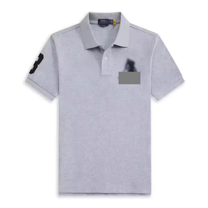 <span class=keywords><strong>Polo</strong></span> da <span class=keywords><strong>Uomo</strong></span> in Puro <span class=keywords><strong>Cotone</strong></span> Casual Taglia Grande <span class=keywords><strong>Manica</strong></span> Corta Ricamata Tinta Unita T-shirt <span class=keywords><strong>Polo</strong></span> per <span class=keywords><strong>Uomo</strong></span> - Product Image 2