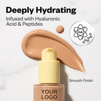 Fond de Teint Liquide Mat Haute Qualité à Couvrance Totale avec Logo Personnalisé, Base de Maquillage Sans Pores, Marque Privée Professionnelle Pro Lab
