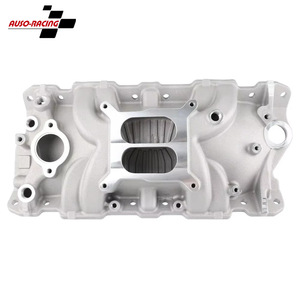 Collecteur d'admission en aluminium double plan Auso-Racing pour Chevrolet SBC 305 327 383 V8 1955-86 - Product Image 1