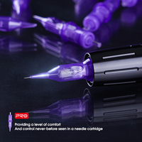 Aiguilles de cartouche de tatouage professionnelles en gros pour l'art corporel et le maquillage permanent SMP, couleur violette