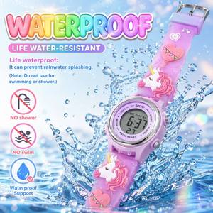 Reloj Digital LED de Dibujos Animados para Niños, Regalo para Fiestas, Sirena, Unicornio - Product Image 6