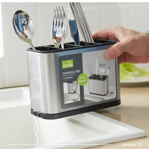 ถังใส่ช้อนส้อมสแตนเลสสำหรับช้อนส้อม - Product Image 5