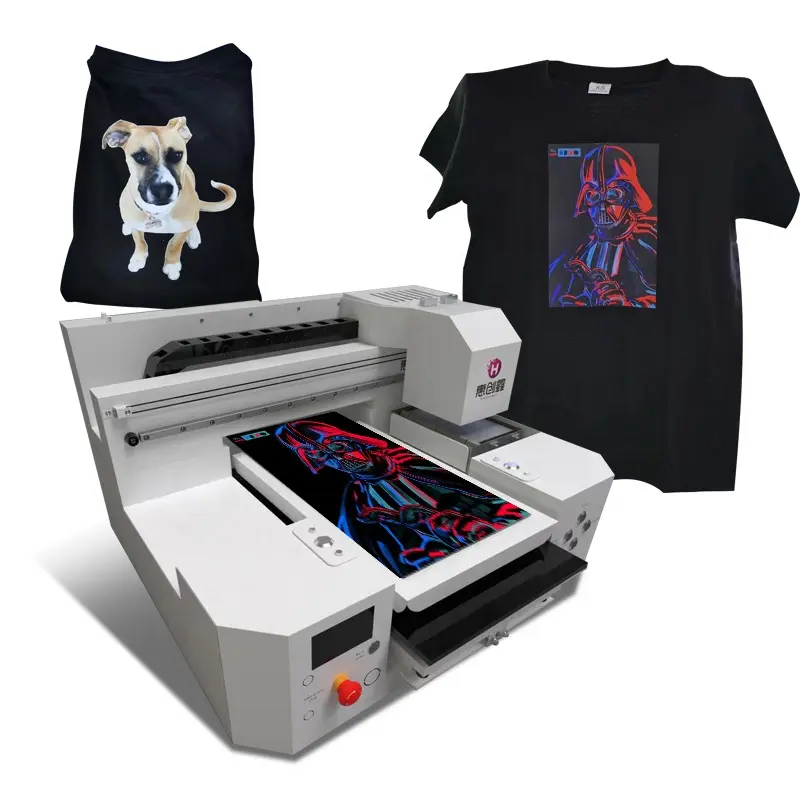 Multicolor Digitale Machine A3 Size Double Heads XP600 Digitale Textiel Dtg Printer A3 Automatische Voor T-shirt Bedrukken