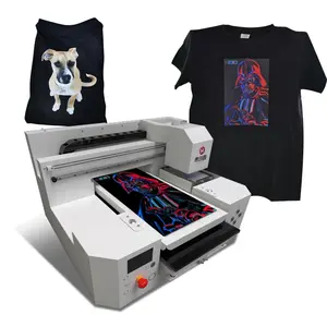 Renkli dijital makine A3 boyutu çift kafaları XP600 dijital tekstil dtg yazıcı a3 otomatik T-Shirt baskı