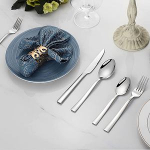 Juego de Cubiertos Ecológicos de Alta Calidad para Bodas, Acero Inoxidable 430, Tenedor, Cuchillo y Cuchara Modernos, Juego de Cubiertos al por Mayor con Acabado Espejo - Product Image 3