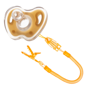 Vente en gros OEM Sucette en silicone sans BPA Sucette tout silicone pour bébé Boîte en PP <span class=keywords><strong>avec</strong></span> chaîne anti-chute 9563 - Product Image 2