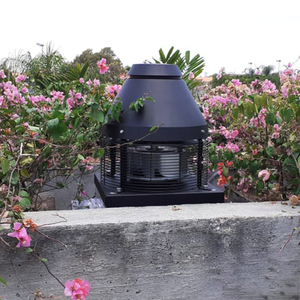 Ventilatore per tetto centrifugo per caminetti e barbecue, flusso d'aria di 750 m³/h, alloggiamento in acciaio, girante in alluminio, fino a 200 °C - Product Image 4