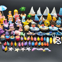 Maillot de bain deux pièces pour dame, chaises, pour fille, anneau de natation, bateau, ancre solaire, décoration, figurines de plage