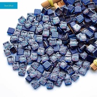 Mini carreaux vitrifiés carrés à paillettes en vrac, matériaux de sécurité faits à la main pour l'art de la mosaïque DIY pour enfants, décoration maison et jardin