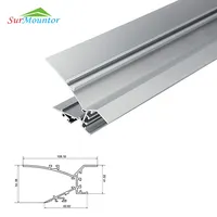 W009 Surface Mount Waterproof Housing Decorative Channel LED Dovetail Extrusion Press Metal Elipsoid Aluminum Profile