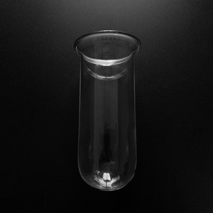 Tubo de ensayo hidropónico de vidrio Tianjing de 47 mm de diámetro y 120 mm de altura con borde abocardado y base redonda para plantas colgantes - Product Image 2