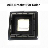 Supports de montage de panneaux solaires TOPENERGY ABS anodisés pour carport, fixation au sol sans perçage ou sur toit pour camping-cars et bateaux, 1 ensemble - 4 pièces, noir, facile à installer