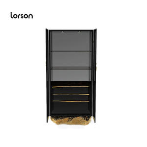 Fabriek Maat Luxe <span class=keywords><strong>PUUR</strong></span> Koperen Decoratieve Kast Woonkamer Opbergkast Villa Hoge Kast Modulair Set Geschikt voor Hotel Hall en - Product Image 3