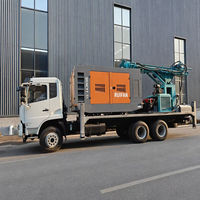 Machine de forage de puits d'eau mobile montée sur camion de 300 m, équipement de forage de puits profonds