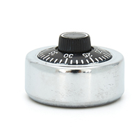 Cadenas à combinaison rond de 45 mm en acier inoxydable de haute qualité, étanche, à 3 chiffres, méthode de déverrouillage par code, Valor CY40 Argent