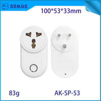 Prise intelligente standard indienne 10A, prise femelle pour prise WiFi, domotique, boîtier PC V0