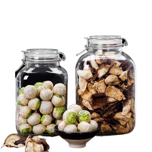 Snap-on airtight glass storage jar, tangerine peel and <b>small</b> green tangerine display bottle, lemon honey passion fruit infused - Product Image 5