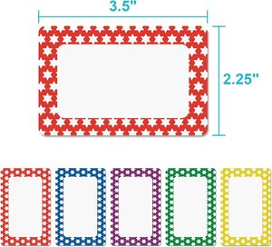 Fabrik bunte benutzer definierte Namensschild Aufkleber beschreibbare Etiketten für Büro treffen Schullehrer Mailing - Product Image 2