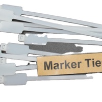 Attaches de câble de marqueur avec surface inscriptible | UL94 V-2 Nylon66 | Étiquettes de faisceau de câbles certifiées ISO9001 pour l'électricité et l'automobile