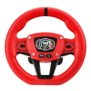 Simulación educativa ecológica de conducción <span class=keywords><strong>con</strong></span> música ligera, volante de juguete para coche para niños, juguetes de aprendizaje - Product Image 1