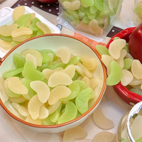 Groene appelvormige gummy snoepjes groothandel, zachte kauwgom fruitgummies voor snoepautomaten groothandelaren