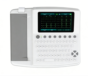 Appareil ECG 12 pistes WEC-12A avec écran tactile 7 pouces et interprétation automatique, batterie rechargeable intégrée et impression thermique - Product Image 2
