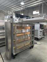 Horno Eléctrico Industrial de 3 Niveles y 9 Bandejas para Panadería, Pizza y Pan, en Oferta